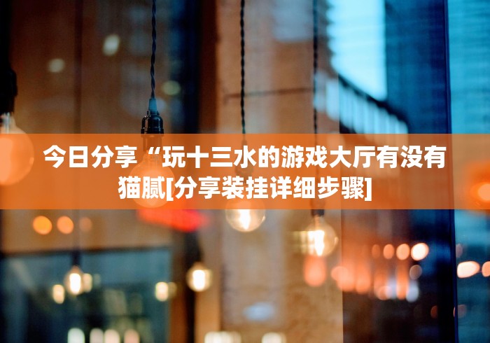 今日分享“玩十三水的游戏大厅有没有猫腻[分享装挂详细步骤]